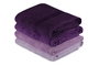 Aucune Juego de 4 toallas de baño - 70 x 140 cm - Morado